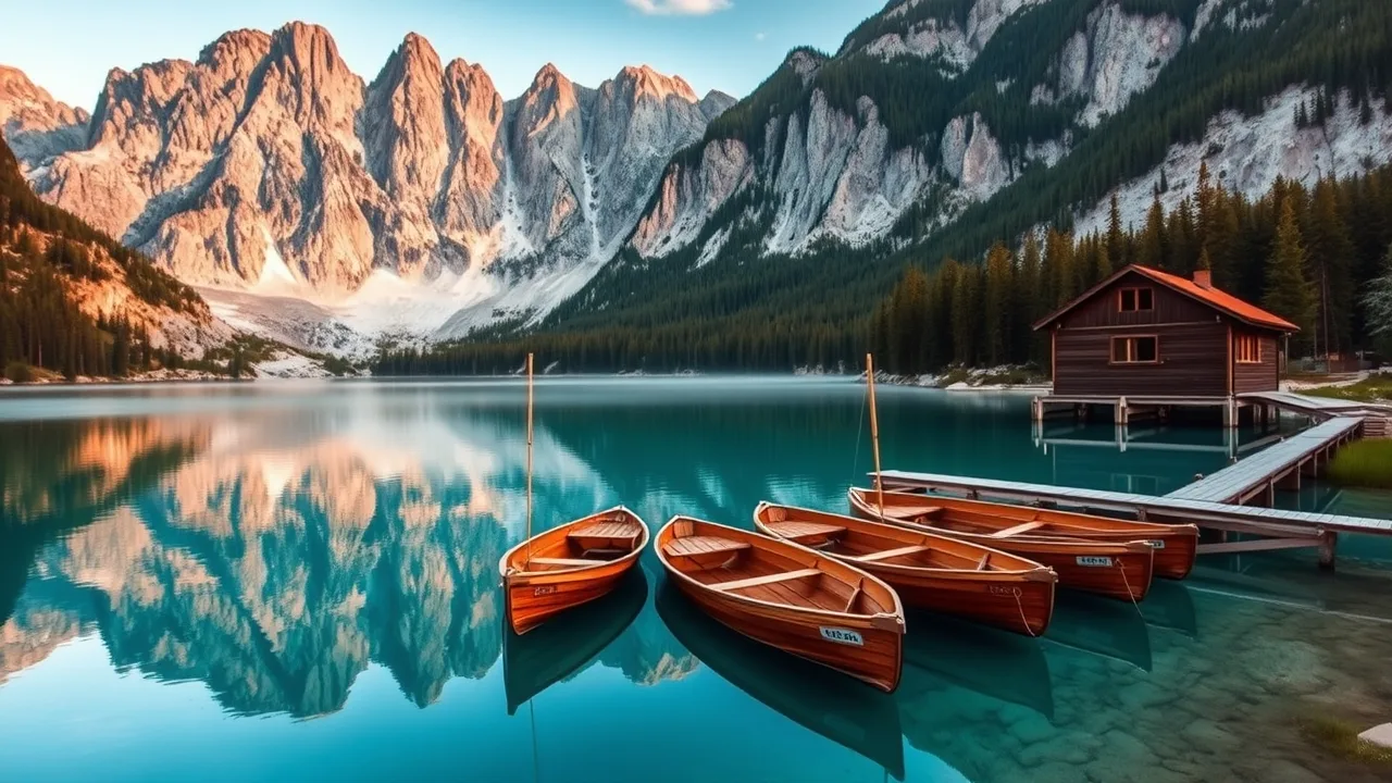 Smaragdové jezero Pragser Wildsee